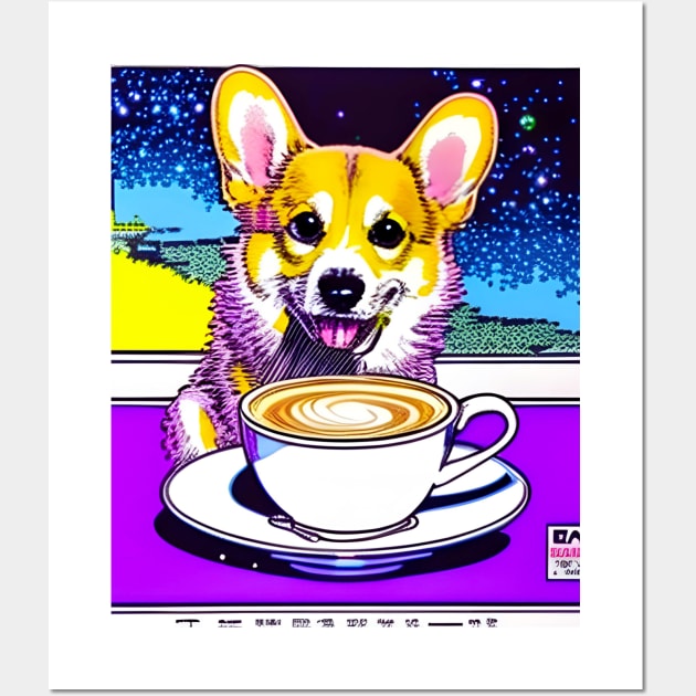 Dog And Coffee Lovers Wall Art by Megaluxe 